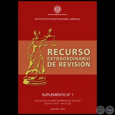 RECURSO EXTRAORDINARIO DE REVISIÓN - Suplemento Nº1 - Año 2014